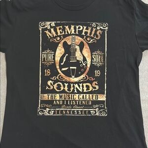 Black Memphis Sounds Graphic T-Shirt